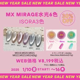 2025感謝祭『NEW YEAR SALE』水光マグシースルー6色+オーロラPWイゾラ3色SET