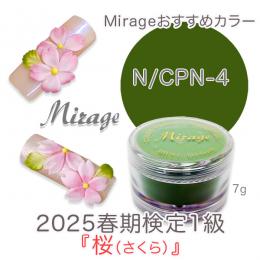 2025春期技能検定1級『桜』お勧め商品 ミラージュカラーパウダーN/CPN-4 7g