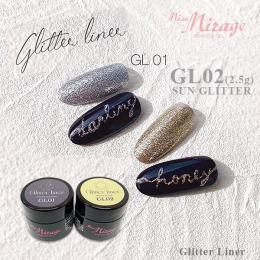 新色発売 MissMirage グリッターライナー『GL02 サングリッター』 2.5g
