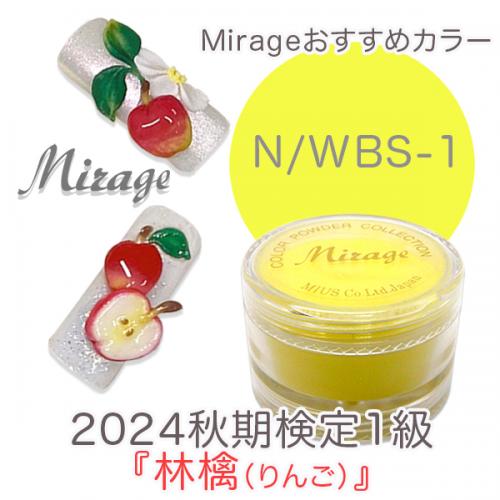 2024秋期技能検定1級『林檎』お勧め商品 ミラージュカラーパウダーN/WBS1 7g / nail mius web store