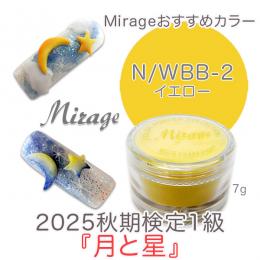 2025秋期技能検定1級『月と星』お勧め商品 ミラージュカラーパウダーN/WBB-2 7g