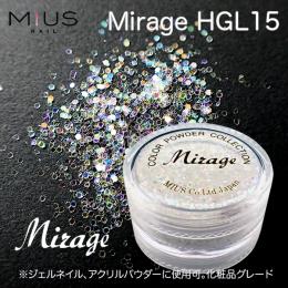 Mirage オーロラ六角グリッターHGL15 2g　安心安全化粧品グレード