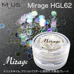 Mirage オーロラ六角グリッターHGL62 2g　安心安全化粧品グレード